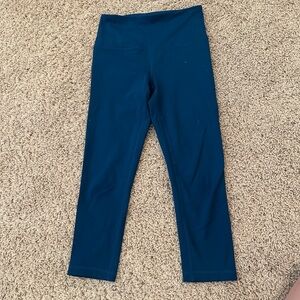 Zella Studio Lite Cropped Blue Leggings